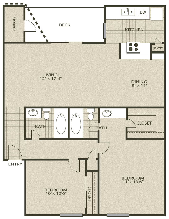 Floor Plans 6 | Grove At Northwest Hills Apartments Austin, Tx